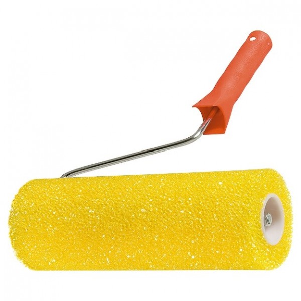 Валик Структурный поролоновый с ручкой, шероховатый, 230 мм, D 80 мм, D ручки 6 мм MTX 80221