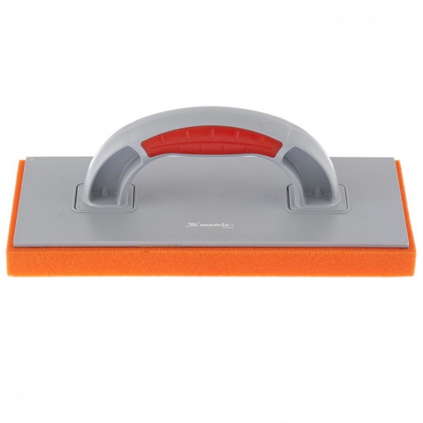 Терка пластмассовая, гидрогубчатое покрытие 20 мм, 270 x 130 мм, двухкомпонентная ручка Matrix 86806