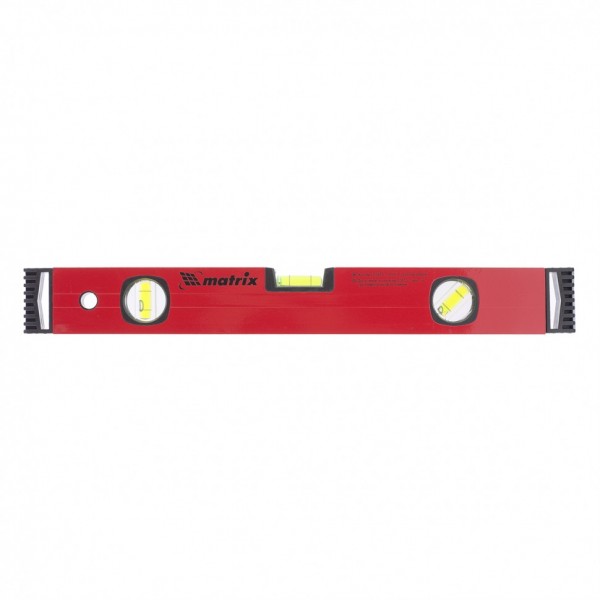 Уровень алюминиевый, 400 мм, фрезерованный, 3 глазка Matrix 33604