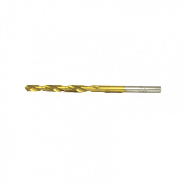 Сверло по металлу, 3.8 мм, HSS, нитридтитановое покрытие, цилиндрический хвостовик Matrix 717380