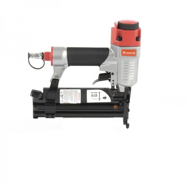 Нейлер-степлер пневматический 3 в 1, с регулировкой глубины забивания, гвозди 18GA, гвозди 16GA, скобы 18 GA Matrix 57427