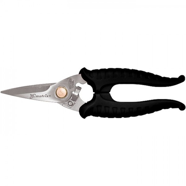 Ножницы универсальные, 183 мм, техотверстие 4 мм для кабеля Matrix 78305