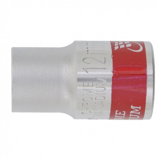 Головка торцевая, 12 мм, двенадцатигранная, CrV, под квадрат 1/2, хромированная Matrix 13684