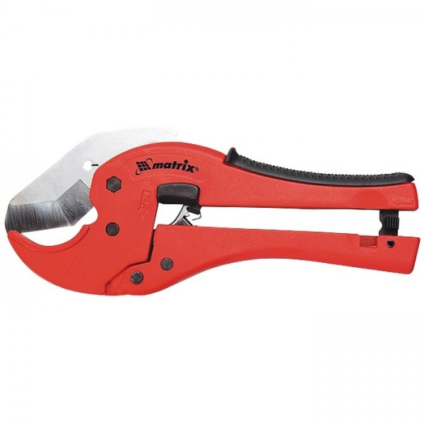 Ножницы для резки изделий из ПВХ, D до 42 мм, обрезиненная опорная рукоятка, порошковое покрытие рукояток Matrix 78412