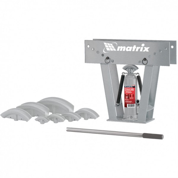 Трубогиб гидравлический, 1/2-3, 15 т, в комплекте с башмаками Matrix 181365