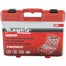 Набор слесарно-монтажный с квадратами 1/4, 1/2 и 5/16, 112 предметов Matrix ProFI 13586
