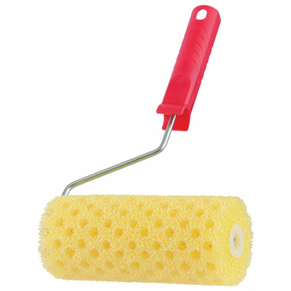 Валик Структурный поролоновый с ручкой, горошек, 180 мм, D 80 мм, D ручки 6 мм MTX 80215