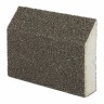 Губка для шлифования, 120 х 90 х 25 мм, трапеция, мягкая, P 40 Matrix 75727