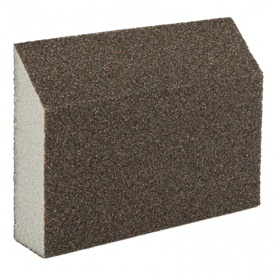 Губка для шлифования, 120 х 90 х 25 мм, трапеция, мягкая, P 80 Matrix 75729