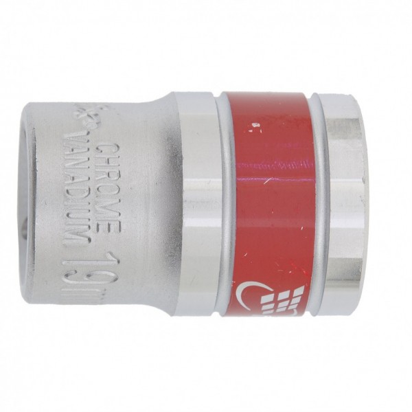 Головка торцевая, 22 мм, двенадцатигранная, CrV, под квадрат 1/2, хромированная Matrix 13692